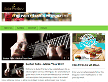 Tablet Screenshot of guitarproguru.com